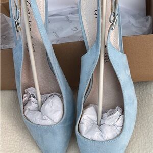 Chic Light Blue Women's Heels